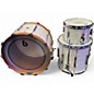 Used British Drum Co. 3 Piece lounge club White Marine Pearl Drum Kit thumbnail
