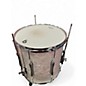 Used British Drum Co. 3 Piece lounge club White Marine Pearl Drum Kit