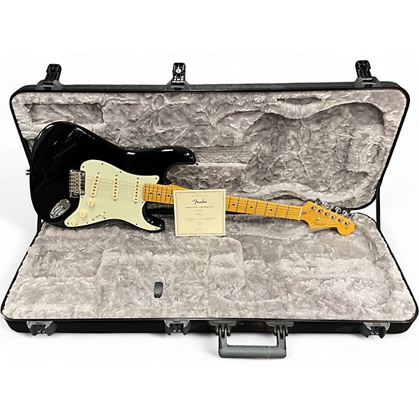 Used Fender American Professional II Stratocaster Black Solid Body Electric Guitar