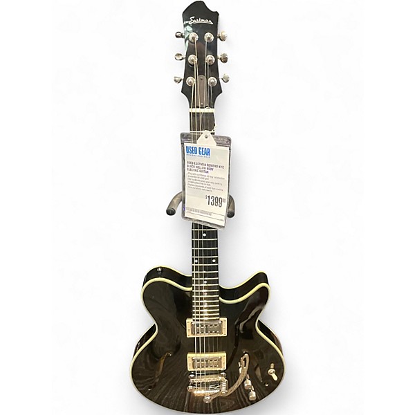 Used Eastman ROMERO NYC Black Hollow Body Electric Guitar