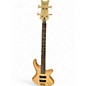 Used Schecter Guitar Research Stiletto Custom 4 String Natural Electric Bass Guitar thumbnail
