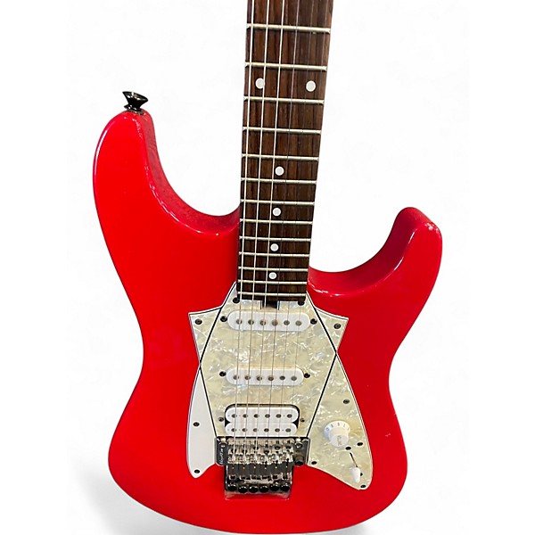 Used Floyd Rose Discovery Series Red Solid Body Electric Guitar