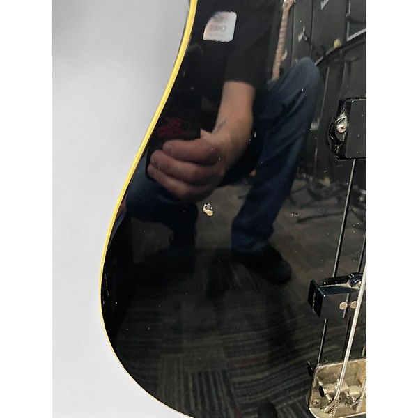 Used Fender Aerodyne Jazz Bass Black Electric Bass Guitar