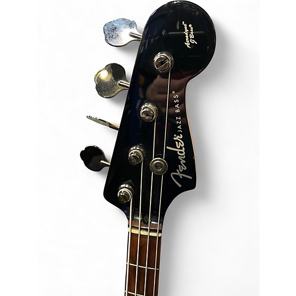 Used Fender Aerodyne Jazz Bass Black Electric Bass Guitar