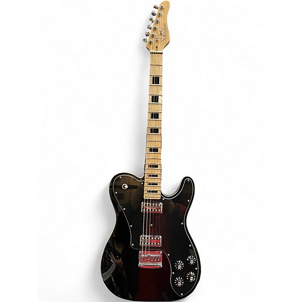 Used 2020s Schecter Guitar Research PT Fastback Black Solid Body Electric Guitar