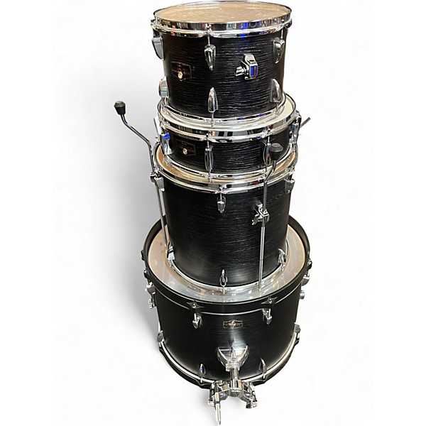 Used TAMA 4 Piece Imperialstar hairline black Drum Kit