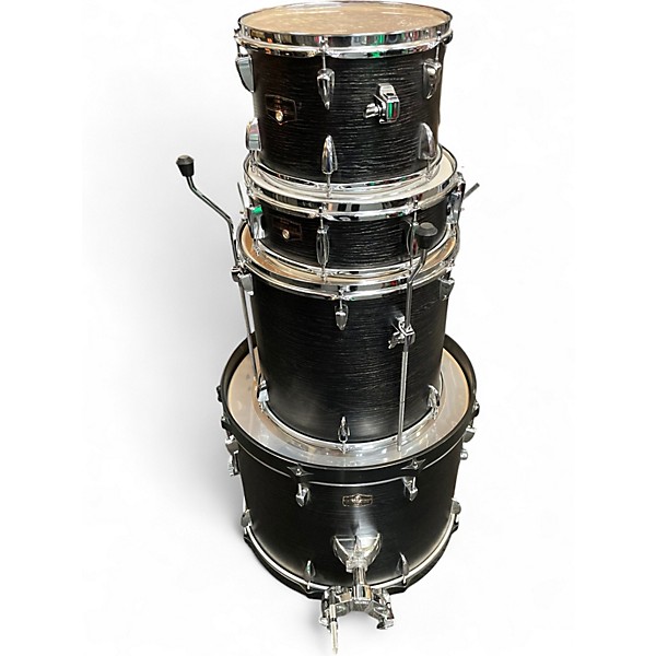 Used TAMA 4 Piece Imperialstar hairline black Drum Kit