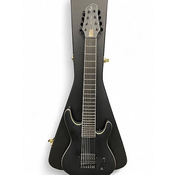 Used Jericho ELITE 8 STRING MATTE BLACK Solid Body Electric Guitar