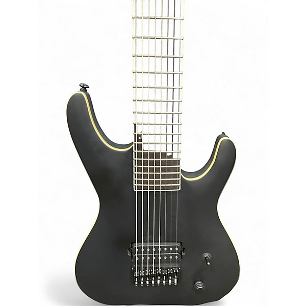Used Jericho ELITE 8 STRING MATTE BLACK Solid Body Electric Guitar