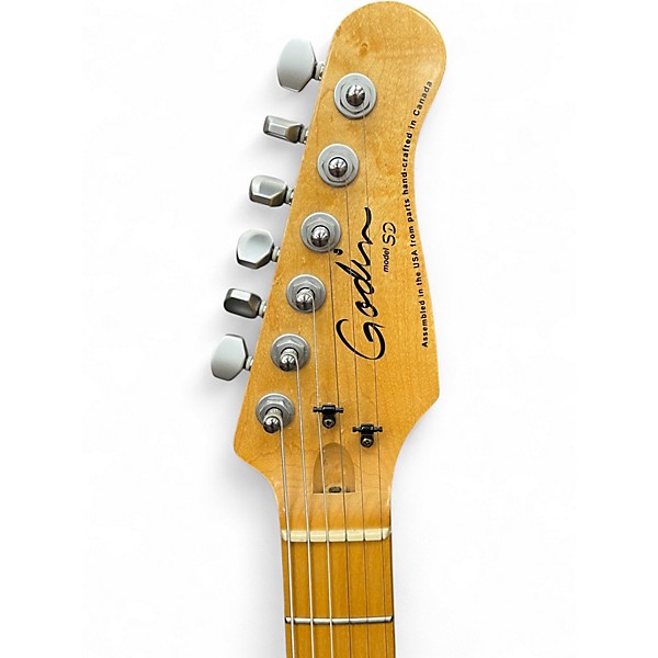 Used Godin SD24 blue sparkle Solid Body Electric Guitar