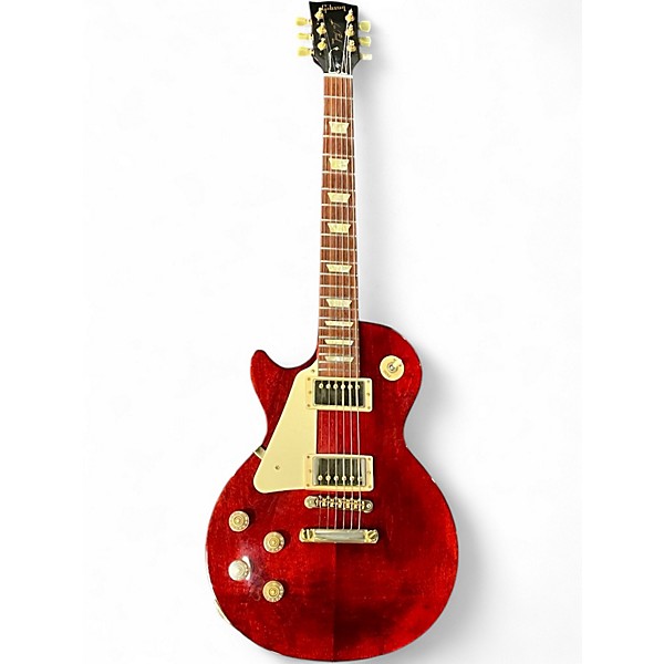 Used 2012 Gibson Les Paul Studio Left Handed Wine Red Solid Body Electric Guitar