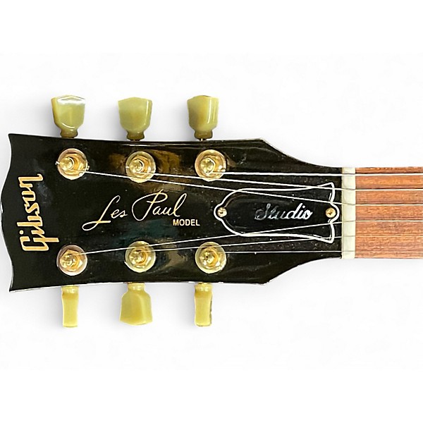 Used 2012 Gibson Les Paul Studio Left Handed Wine Red Solid Body Electric Guitar