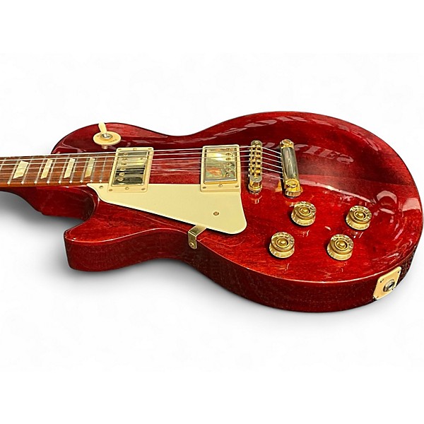 Used 2012 Gibson Les Paul Studio Left Handed Wine Red Solid Body Electric Guitar