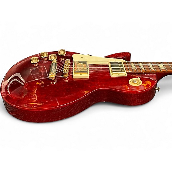 Used 2012 Gibson Les Paul Studio Left Handed Wine Red Solid Body Electric Guitar