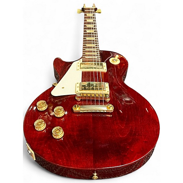Used 2012 Gibson Les Paul Studio Left Handed Wine Red Solid Body Electric Guitar