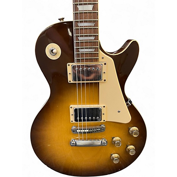 Used Aria Pro II Leopard Sunburst Solid Body Electric Guitar