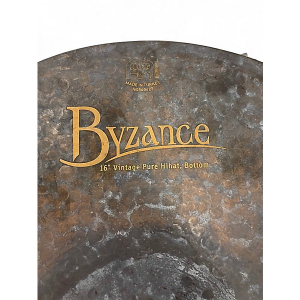 Used MEINL 16in BYZANCE PURE VINTAGE HIHAT PAIR Cymbal