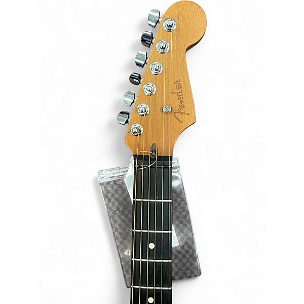 Used Fender American Acoustasonic Stratocaster Flat Red Acoustic Electric Guitar