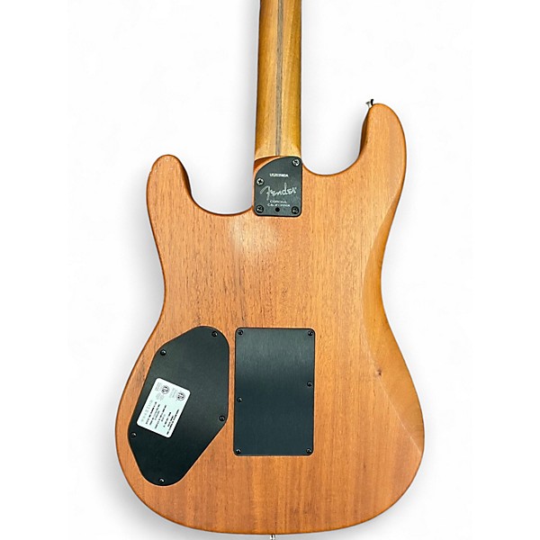 Used Fender American Acoustasonic Stratocaster Flat Red Acoustic Electric Guitar