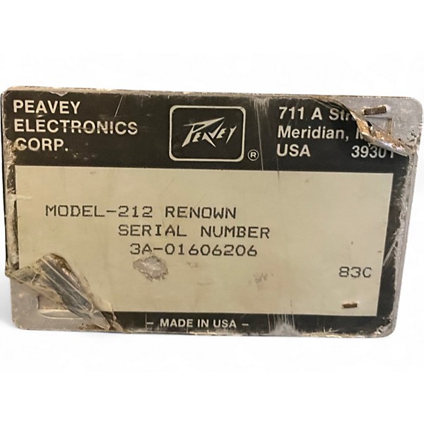 Used Peavey RENOWN Guitar Combo Amp