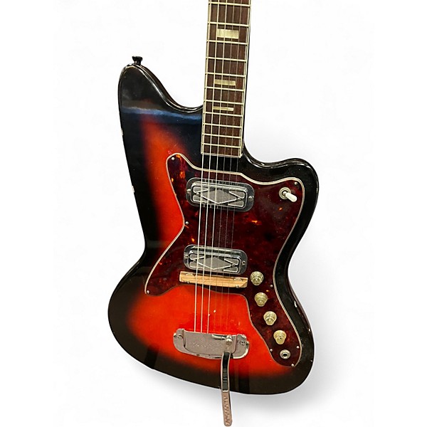 Vintage 1964 Silvertone 1478 Candy Apple Red Solid Body Electric Guitar