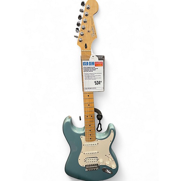 Used Fender Player Stratocaster HSS Ocean Turquoise Solid Body Electric Guitar