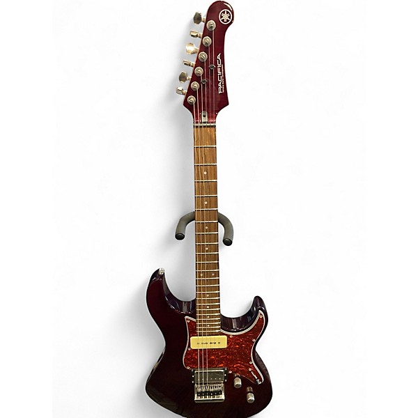 Used Yamaha Pac611hfm trans red Solid Body Electric Guitar