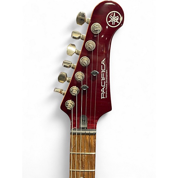 Used Yamaha Pac611hfm trans red Solid Body Electric Guitar