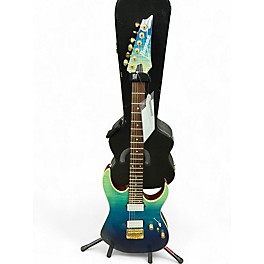 Used Ibanez RG421HPFM Blue Sunburst Solid Body Electric Guitar