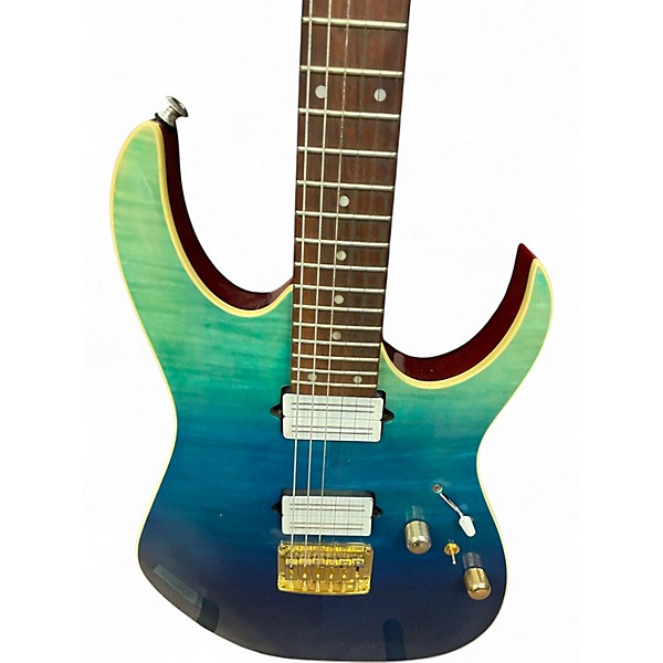 Used Ibanez RG421HPFM Blue Sunburst Solid Body Electric Guitar