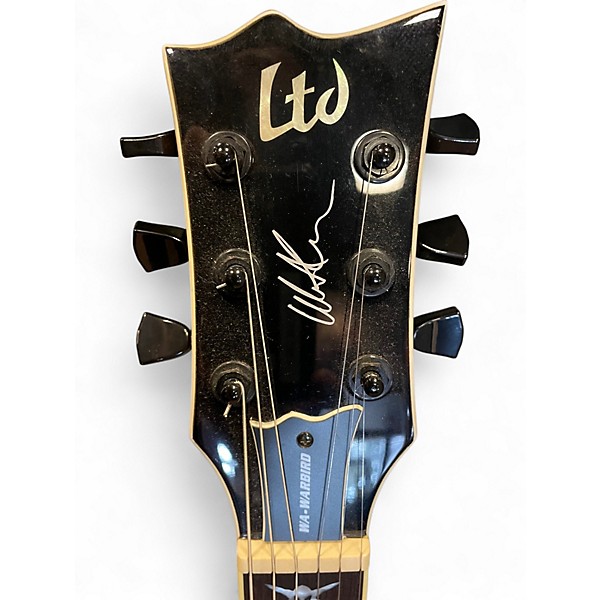 Used ESP LTD Will Adler Warbird Black Solid Body Electric Guitar