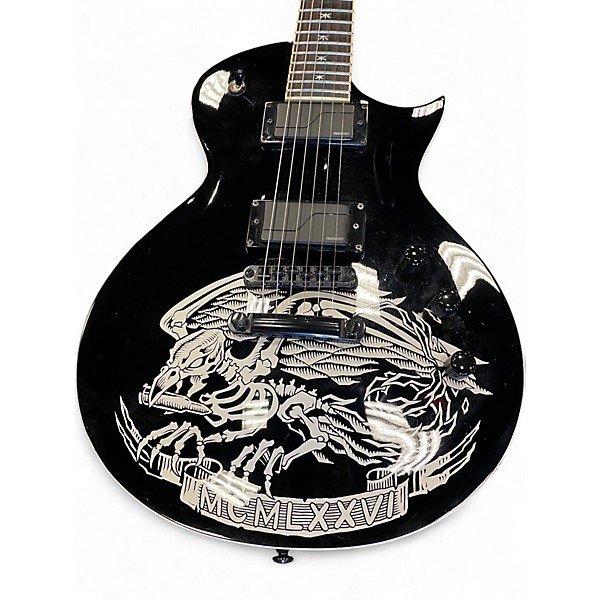 Used ESP LTD Will Adler Warbird Black Solid Body Electric Guitar