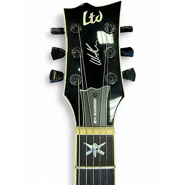 Used ESP LTD Will Adler Warbird Black Solid Body Electric Guitar