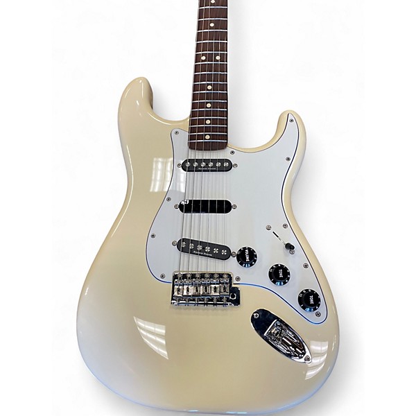 Used Fender Ritchie Blackmore Signature Stratocaster Olympic White Solid Body Electric Guitar