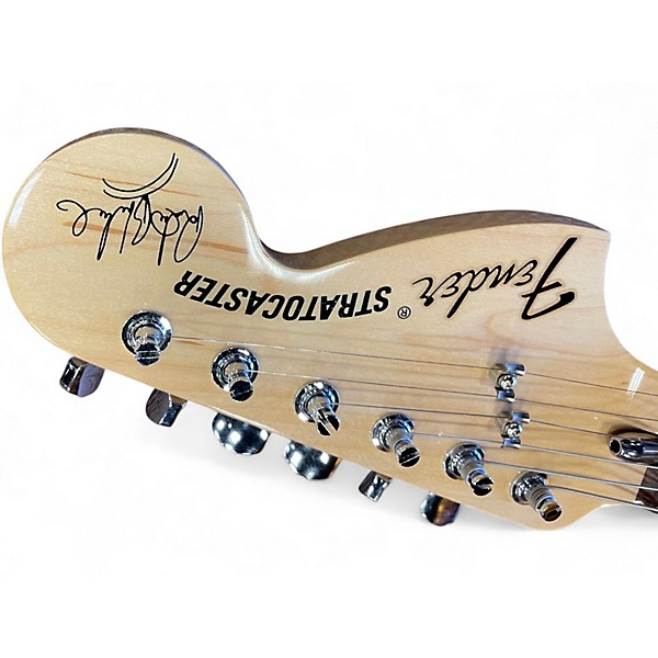 Used Fender Ritchie Blackmore Signature Stratocaster Olympic White Solid Body Electric Guitar