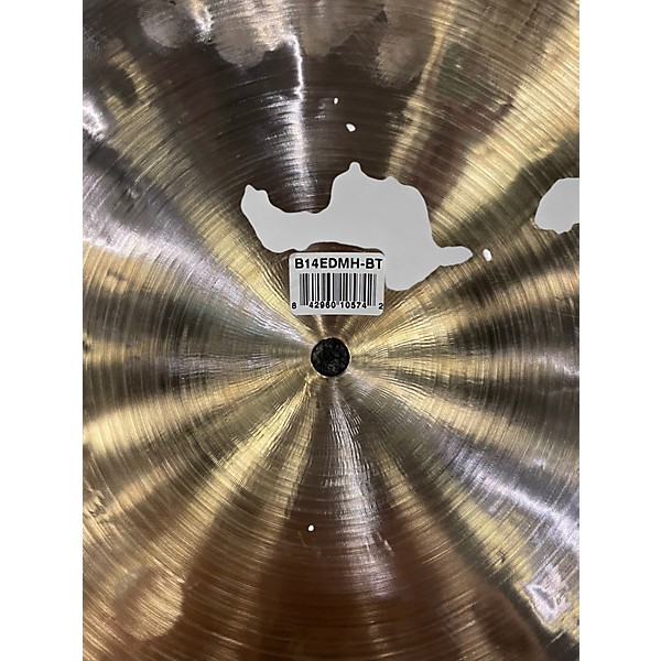 Used MEINL 14in Byzance Medium Hi Hat Bottom Cymbal