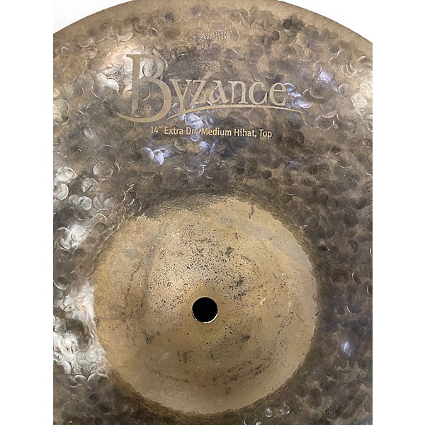 Used MEINL 14in Byzance Medium Hi Hat Top Cymbal