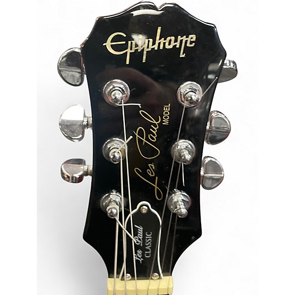 Used Epiphone Les Paul Classic Quilt Cherry Solid Body Electric Guitar