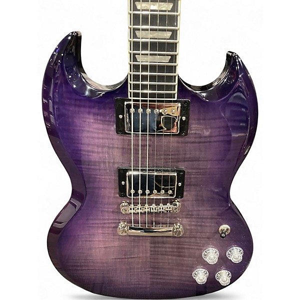 Used Epiphone SG MODERN FIGURED Trans Purple Solid Body Electric Guitar