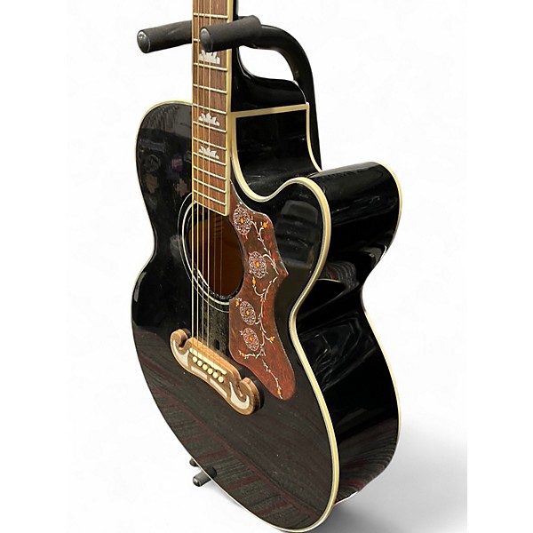 Used Epiphone J-200 EC STUDIO Black Acoustic Guitar