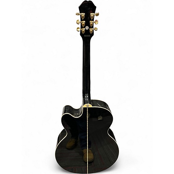 Used Epiphone J-200 EC STUDIO Black Acoustic Guitar