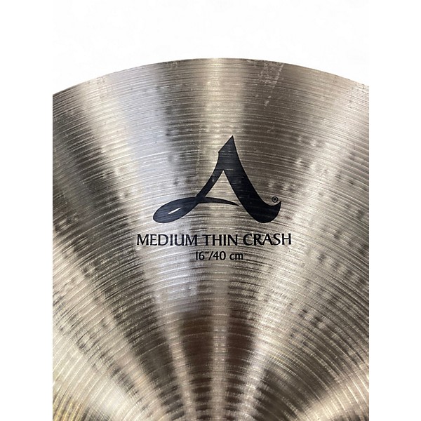 Used Zildjian 16in A Series Medium Thin Crash Cymbal