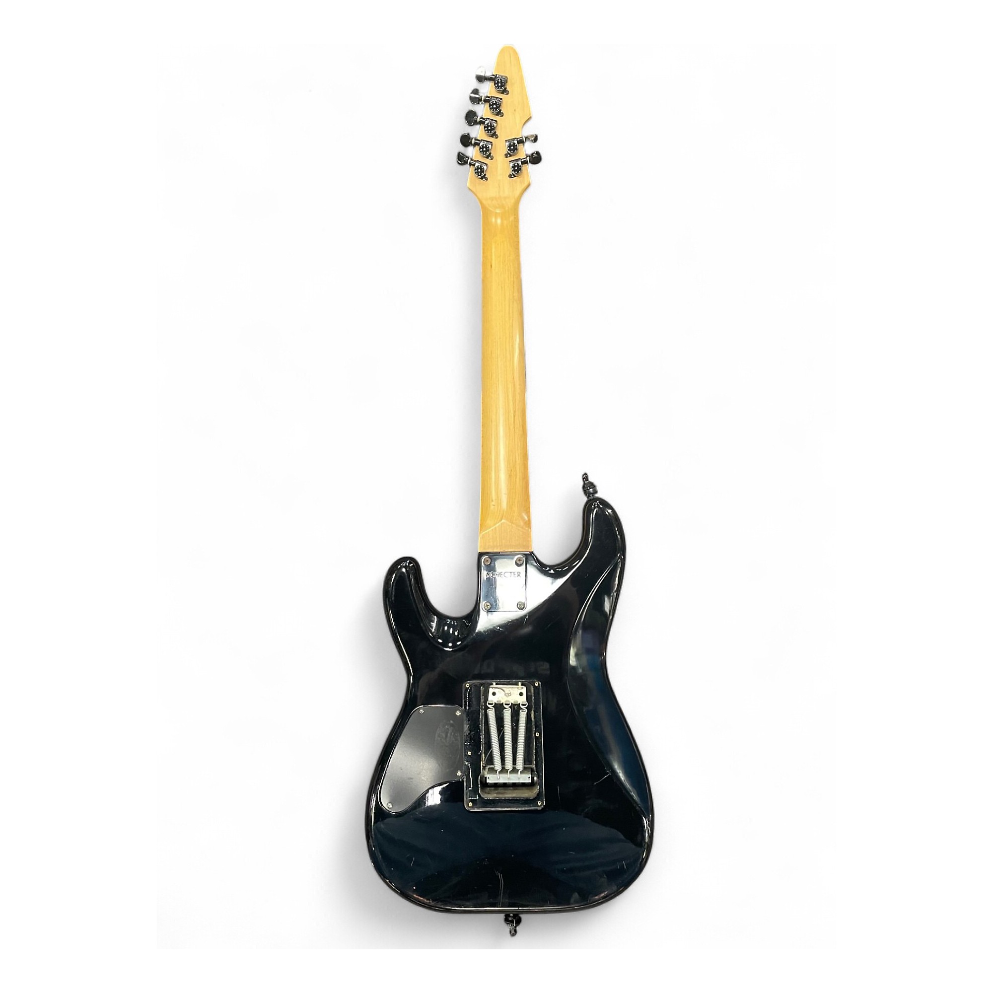 Used Schecter Guitar Research Blackjack V7 Black Solid Body