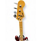 Used Fender Standard Precision Bass Chrome Red Electric Bass Guitar