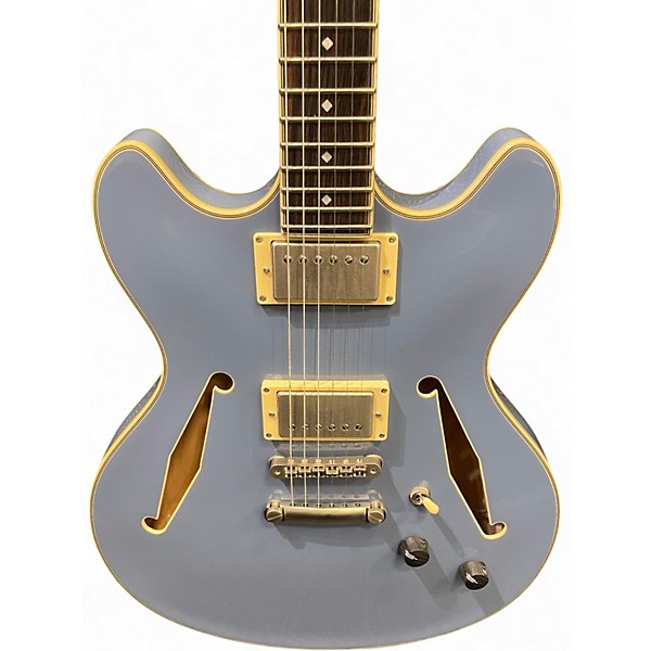 Used D'Angelico Excel DC Tour Slate Blue Hollow Body Electric Guitar