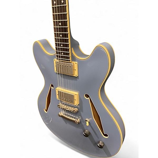 Used D'Angelico Excel DC Tour Slate Blue Hollow Body Electric Guitar