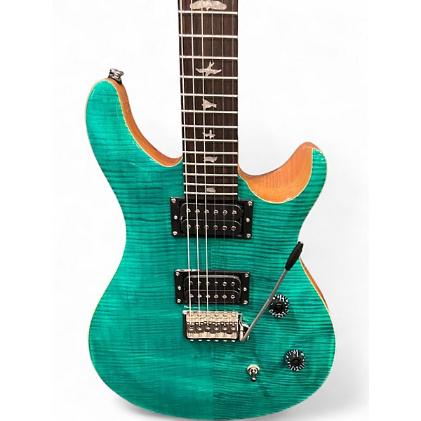 Used PRS SE CE24 Turquoise Solid Body Electric Guitar