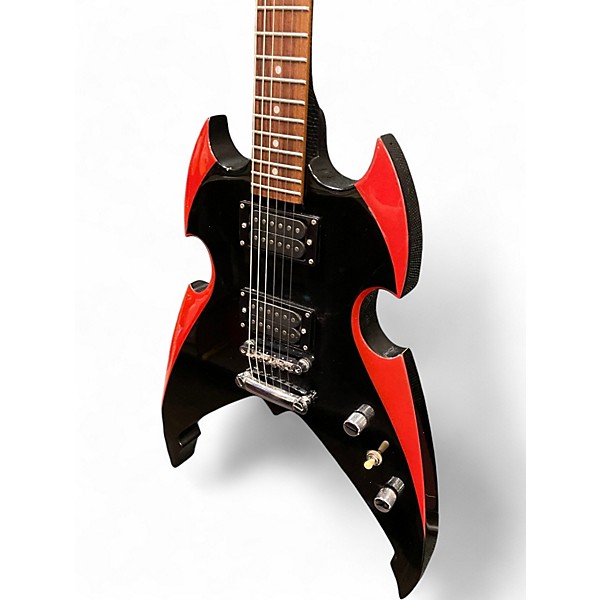 Used Silvertone PSAP1 Apocalypse Kiss Paul Stanley Black Solid Body Electric Guitar