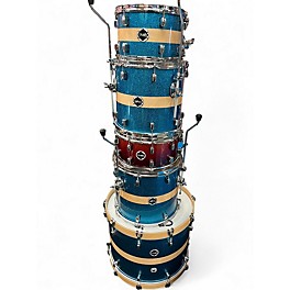 Used Crush Drums & Percussion 5 Piece Sublime Birch Blue Sparkle Drum Kit