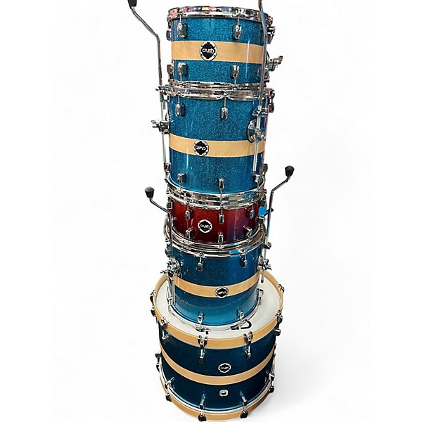 Used Crush Drums & Percussion 5 Piece Sublime Birch Blue Sparkle Drum Kit